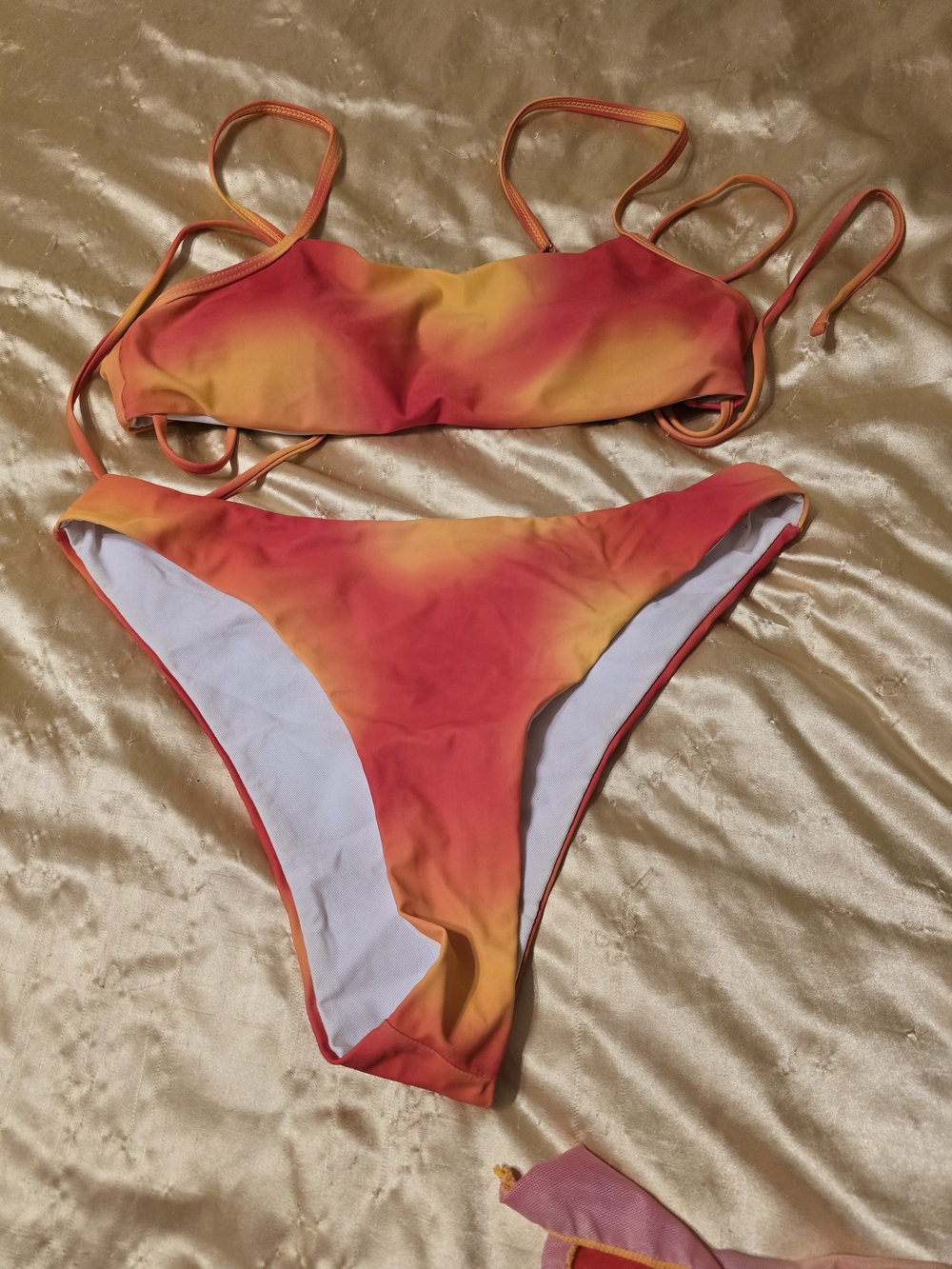 SHEIN Orange & Pink Ombre Two-Piece Bikini